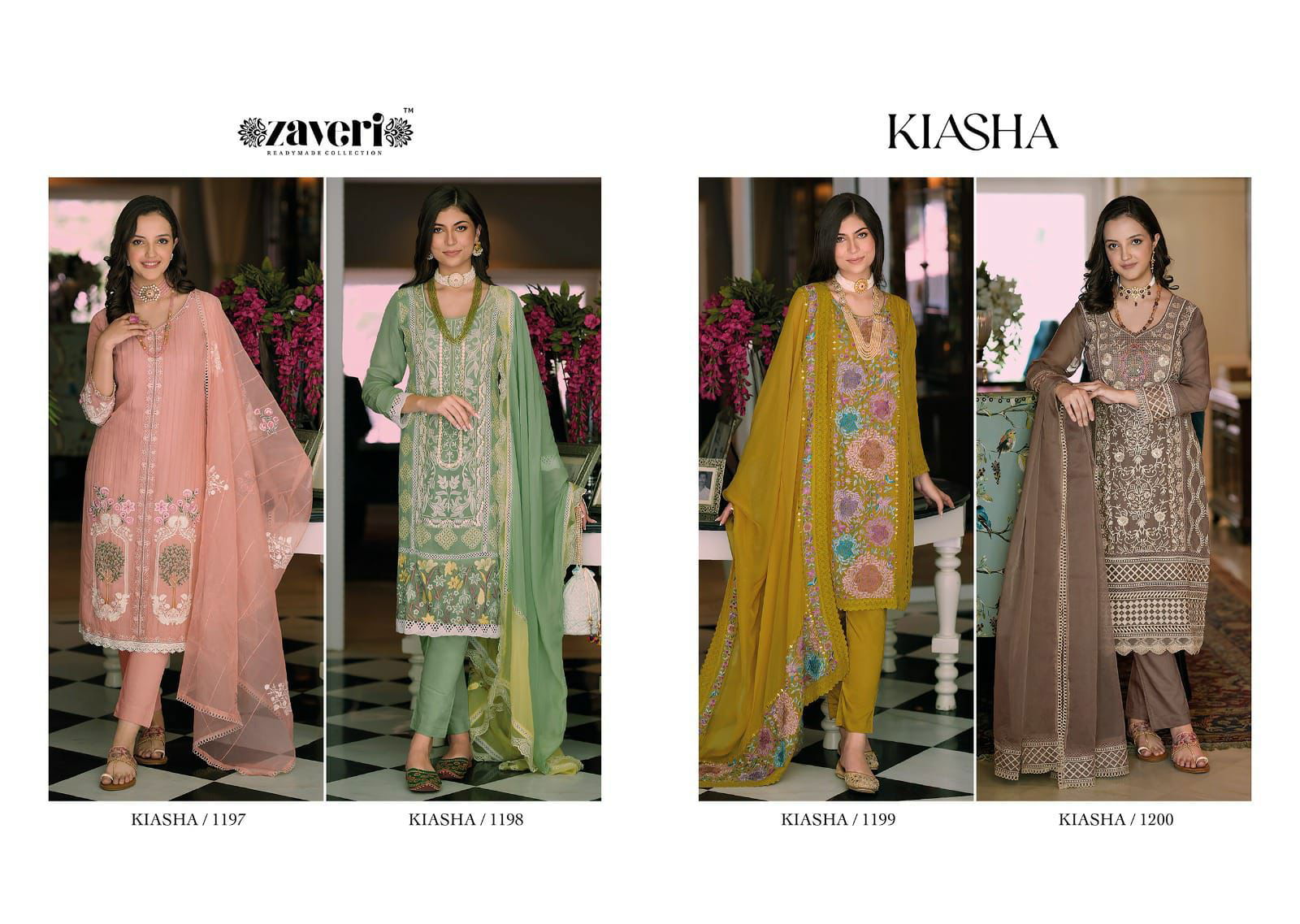 Kiasha By Zaveri Designer Readymade Suits Catalog